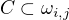 $C \subset \omega_{i,j}$