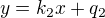 $y = k_2x + q_2$