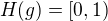$H(g)=[0,1)$