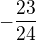 kopírovat do textarea $-\frac{23}{24}$