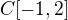 $C[-1,2]$