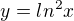 $y=ln^2x$