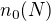 $n_0(N)$
