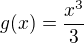 $g(x)=\frac{x^{3}}{3}$