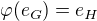 $\varphi (e_G)=e_H$