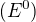 $(E^{0})$