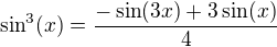 kopírovat do textarea $\sin^3(x) =\frac{ -\sin(3 x) +3\sin(x )}4$