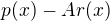 $p(x)-Ar(x)$
