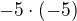 kopírovat do textarea $-5\cdot(-5)$