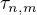 $\tau_{n,m}$