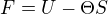 kopírovat do textarea $F=U-\Theta S$