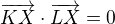 $\overrightarrow{KX}\cdot \overrightarrow{LX}=0$