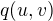 $q(u,v)$