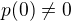 $p(0)\not=0$
