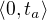 $\langle 0, t_a\rangle$