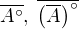 $\overline{A^\circ},\;\overline{\left(\overline{A} \right)^\circ}$