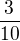 $\frac3{10}$