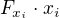 $F_{x_i}\cdot x_i$