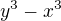 $y^{3}-x^{3}$