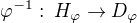 $\varphi^{-1}:\:H_{\varphi}\rightarrow D_{\varphi}$