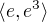 $\langle e,e^{3}\rangle$
