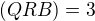 $(QRB)=3$