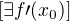 $[\exists f\prime(x_0)]$