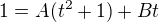 kopírovat do textarea $1=A(t^2+1)+Bt$