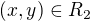 $(x,y)\in R_2$