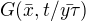 $G(\bar{x},t/\bar{y\tau })$