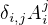 $\delta_{i,j} A_i^j$