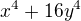$x^{4}+16y^{4}$
