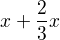 kopírovat do textarea $x+\frac23 x$