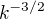 $k^{-3/2}$