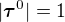$|\boldsymbol{\tau}^0| = 1$
