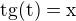 $\rm{tg}(t)=x$