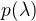 $p(\lambda)$