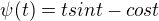 $\psi(t)=t sin t - cos t$