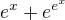 $e^{x}+e^{e^{x}}$