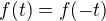 $f(t)=f(-t)$
