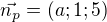 $\vec{n_p} = (a; 1; 5)$