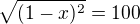 kopírovat do textarea $\sqrt{(1-x)^2}=100$