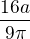 $\frac{16a}{9\pi }$