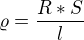 $\varrho =\frac{R*S}{l}$