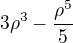 $3\rho^3-\frac{\rho^5}{5}$