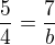 kopírovat do textarea $\frac{5}{4}=\frac{7}{b}$
