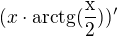 $(x\cdot {\mathrm{arctg(\frac{x}{2})}})^{\prime}$