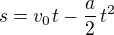 kopírovat do textarea $s = v_0 t - \frac{a}{2}\, t^2$