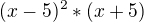 $(x-5)^2*(x+5)$