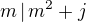 $m \, | \, m^2+j$